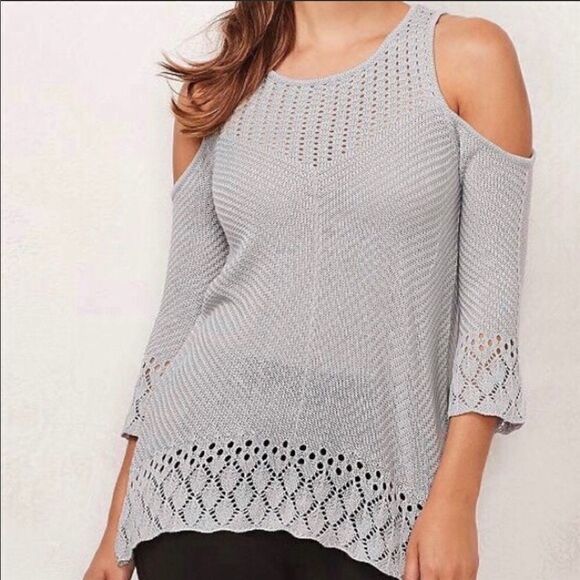 LAUREN Conrad  cold shoulder sweater - Picture 2 of 5